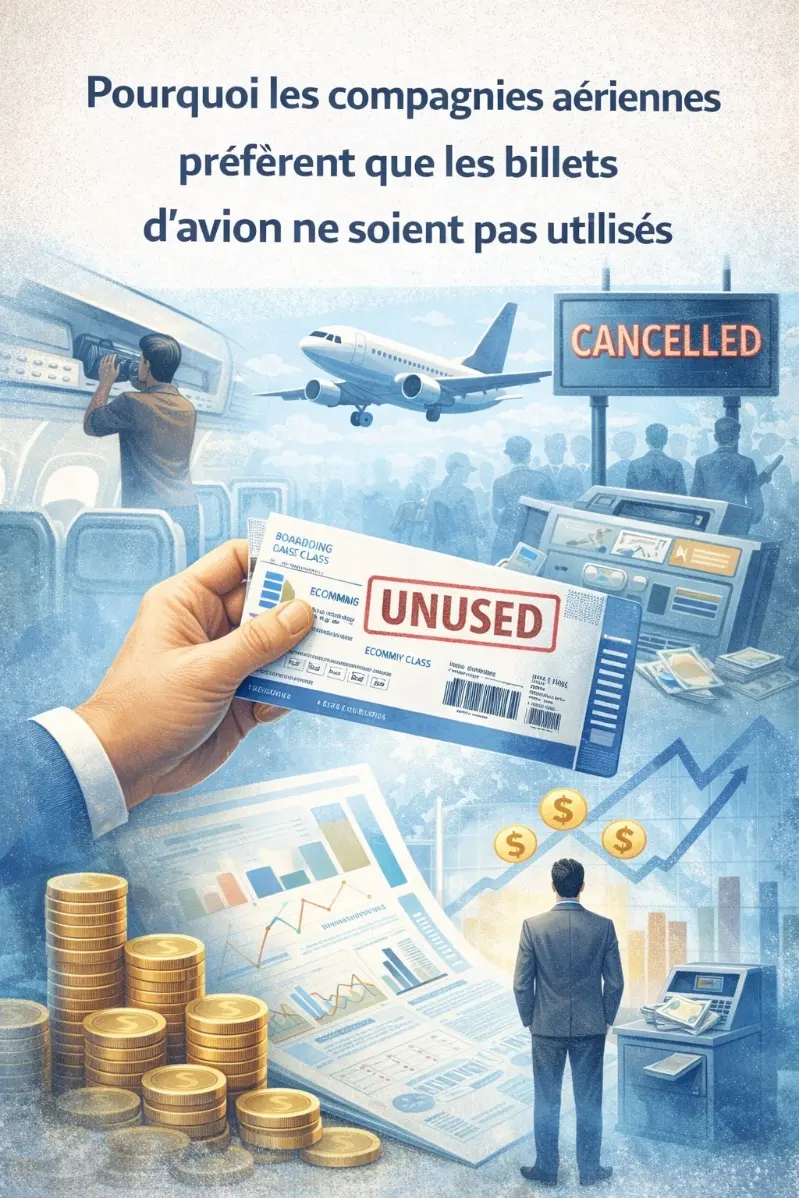 Illustration showing airline revenue charts with empty airplane seats generating profit