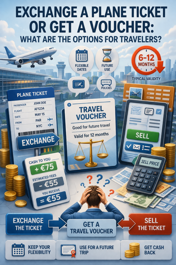 Resell My Flight: Exchange Flight Ticket or Get a Voucher: Options for ...