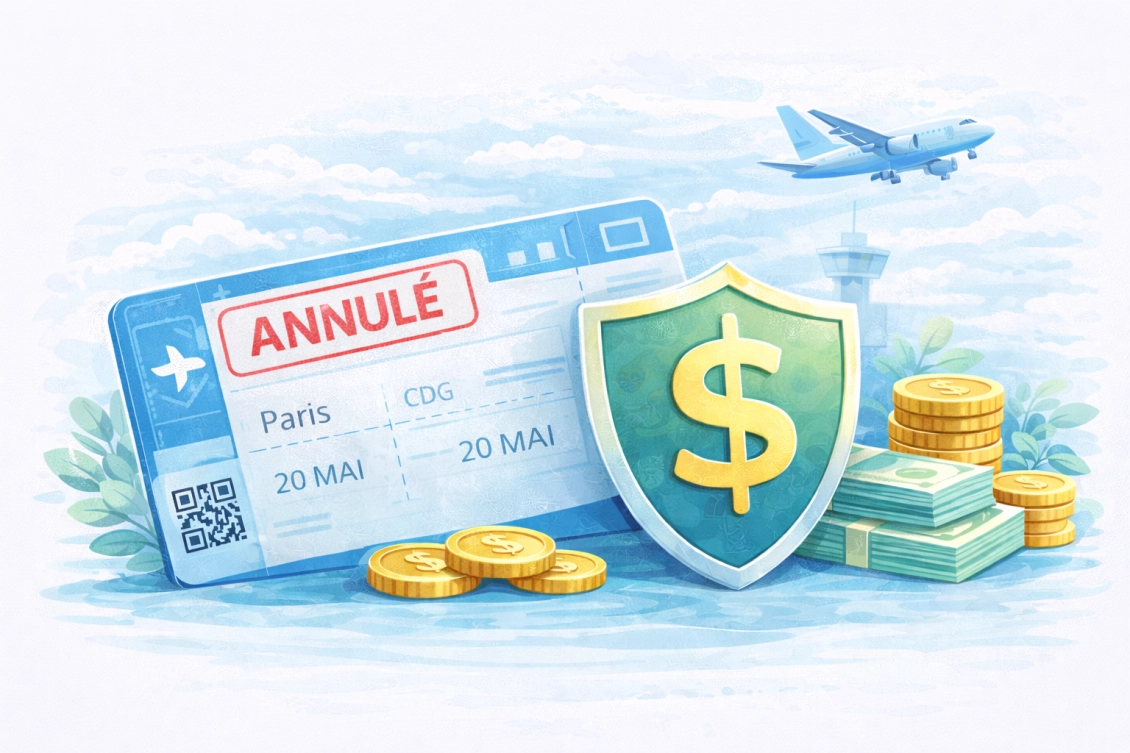 Options de remboursement en cas de vol manqué