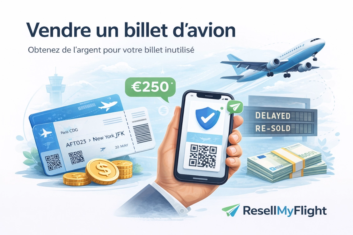 Vendre un billet d’avion : est-ce possible et quelles solutions existent ?