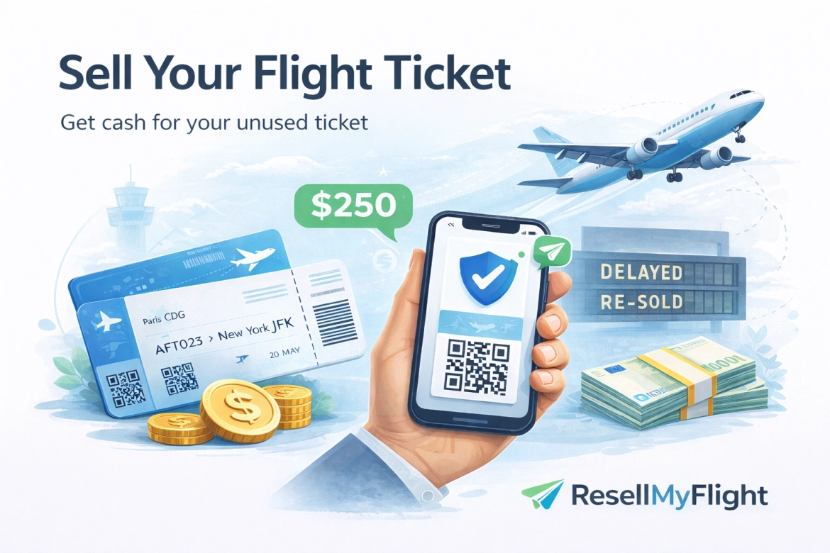 Sell a Flight Ticket: Is It Possible and What Solutions Exist?